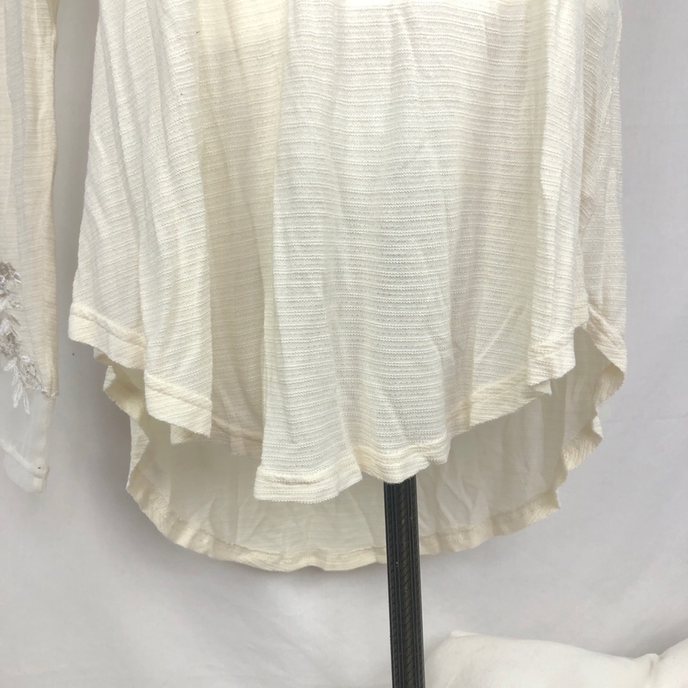 NWT Free People Cream/Ivory Lace Blouse - Picture 5 of 10